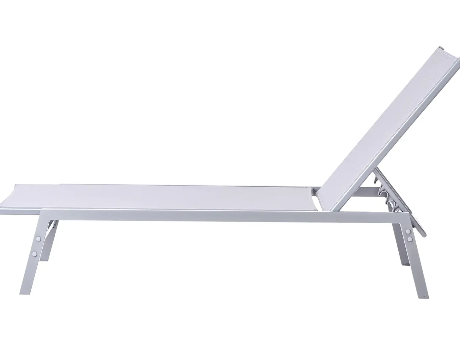Best Beliani Lettino Prendisole NOLI Metallo Grigio Argento Grigio