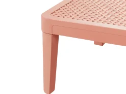 Best Beliani Lettino Prendisole OSSIMO Materiale sintetico Rosso