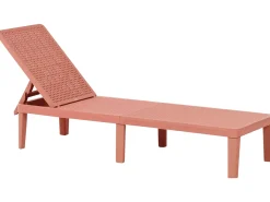 Best Beliani Lettino Prendisole OSSIMO Materiale sintetico Rosso
