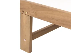 Best Beliani Lettino Prendisole PEDESINA Legno d'acacia Beige Beige Marrone