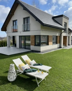 New Beliani Lettino Prendisole PORTOFINO Metallo Bianco
