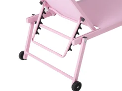 Clearance Beliani Lettino Prendisole PORTOFINO Metallo Rosa