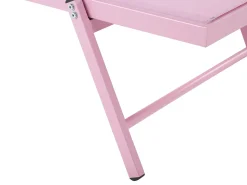 Clearance Beliani Lettino Prendisole PORTOFINO Metallo Rosa