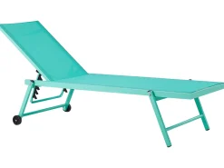 Best Beliani Lettino Prendisole PORTOFINO Metallo Turchese Verde