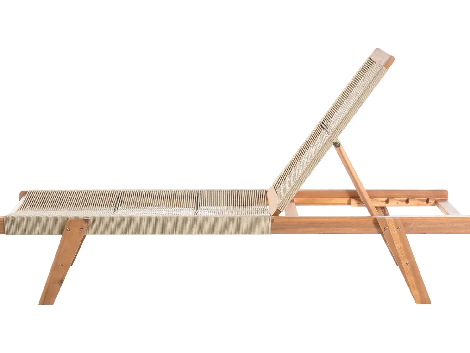 Outlet Beliani PROSSEDI Legno d'acacia Beige Beige Marrone