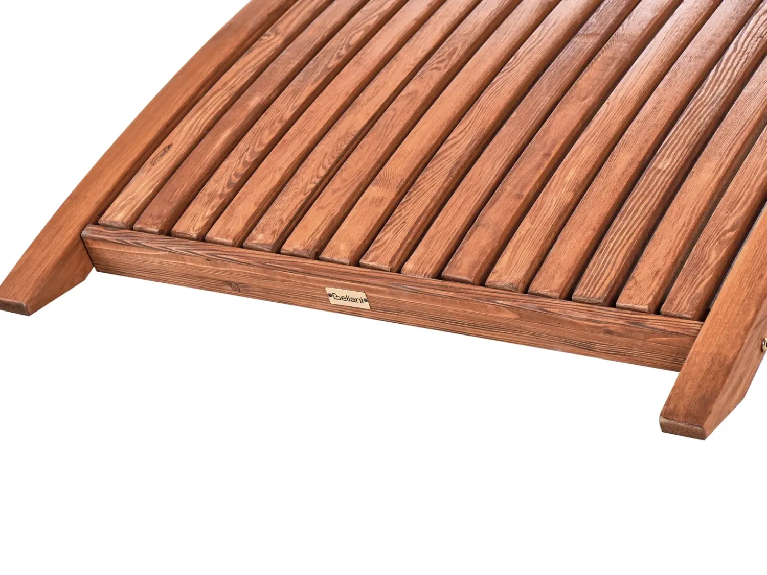 Clearance Beliani Lettino Prendisole TANARO Legno di larice Marrone