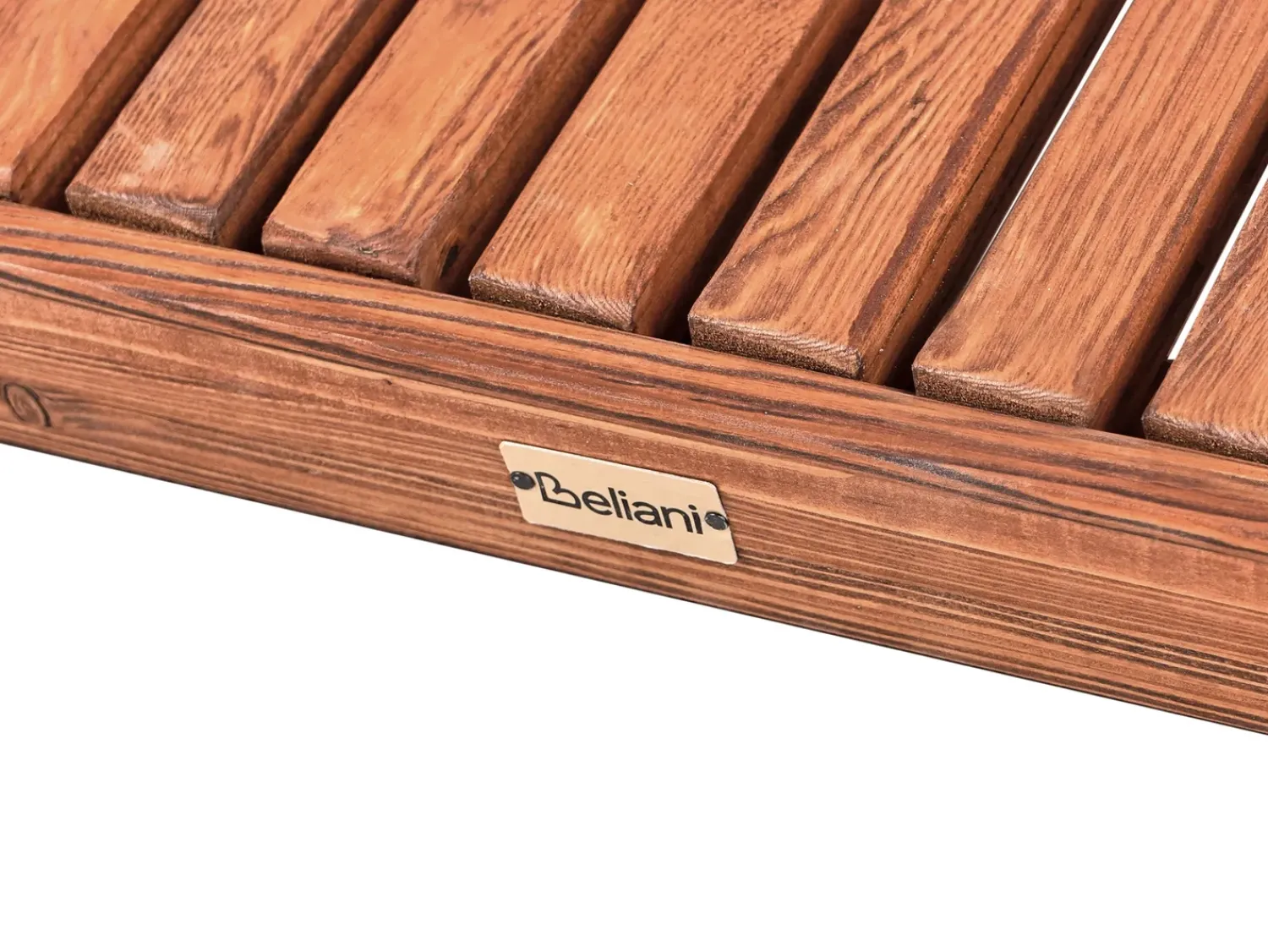 Clearance Beliani Lettino Prendisole TANARO Legno di larice Marrone