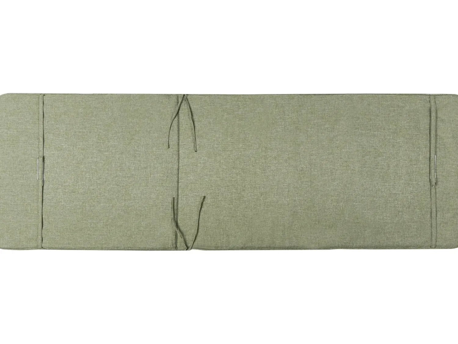 Beliani Lettino Prendisole VOLTERRA Metallo Verde Verde Grigio