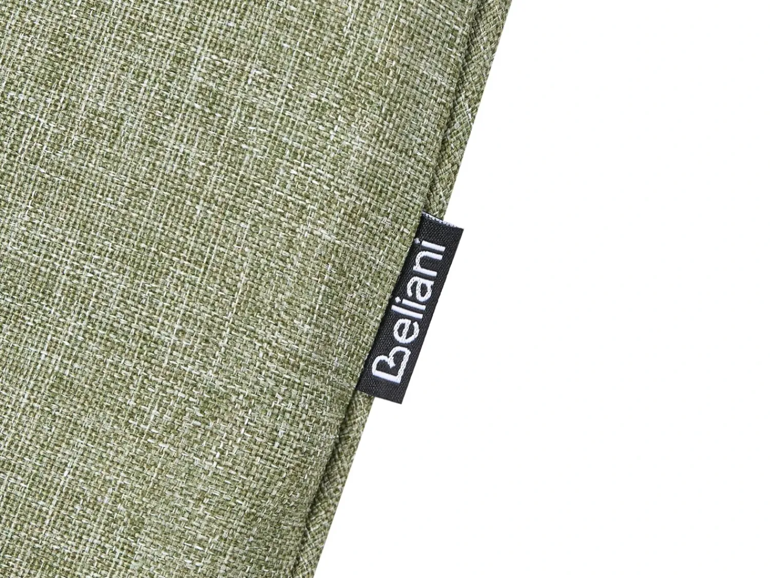 Beliani Lettino Prendisole VOLTERRA Metallo Verde Verde Grigio