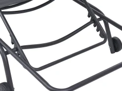 Beliani Lettino Prendisole VOLTERRA Metallo Verde Verde Grigio