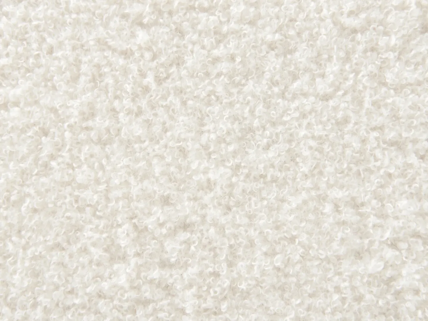 Letto a baldacchino Bouclé DANNEMOIS 180 x 200 cm Bianco sporco