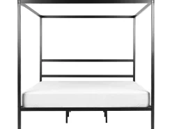 New Beliani Letto a baldacchino Metallo LESTARDS 180 x 200 cm Nero