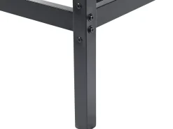 New Beliani Letto a baldacchino Metallo LESTARDS 180 x 200 cm Nero