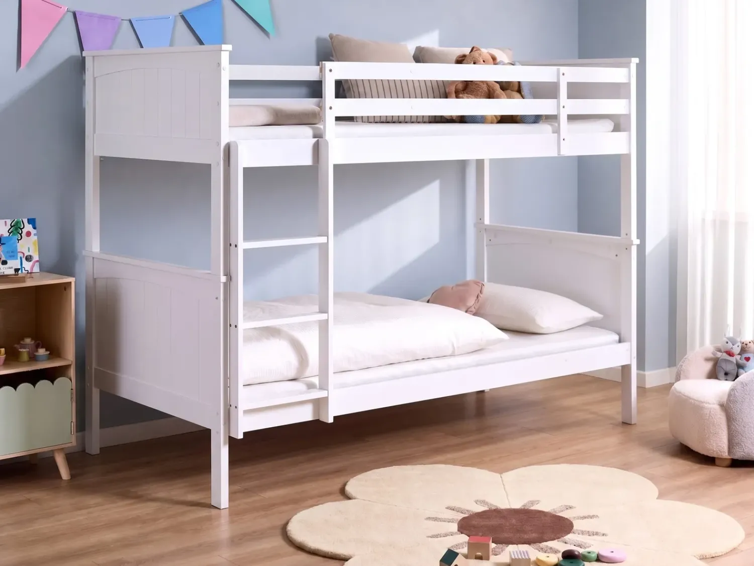 Clearance Beliani Legno di pino ALBON 90 x 200 cm Bianco