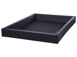 Letto ad acqua con LED Pelle naturale PARIS 140 x 200 cm Oro