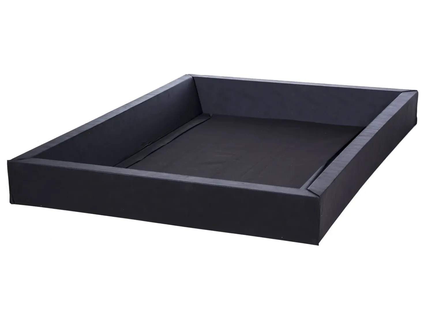 Letto ad acqua con LED Pelle naturale PARIS 140 x 200 cm Oro