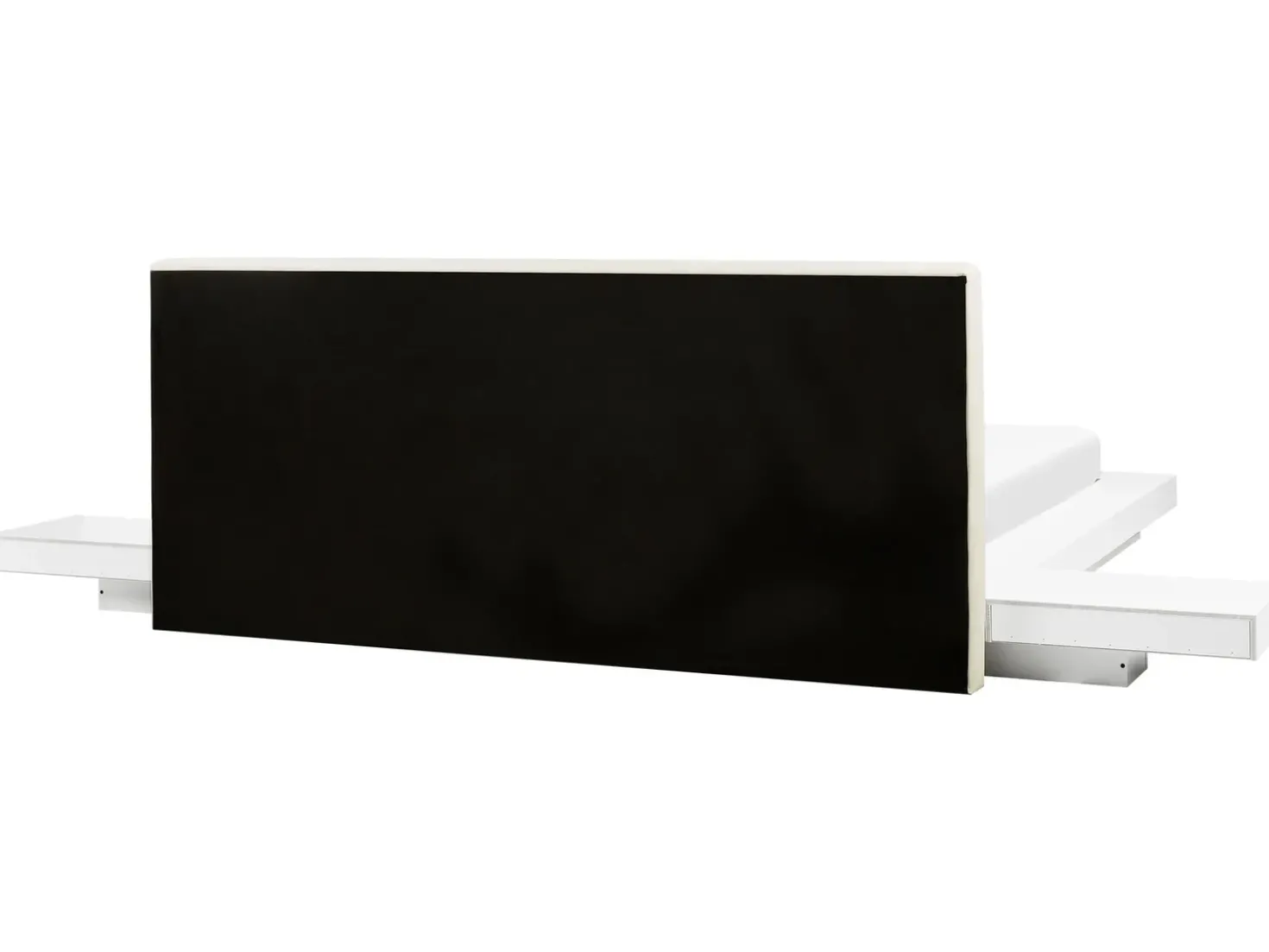 Letto ad acqua Pelle sintetica ZEN 160 x 200 cm Bianco