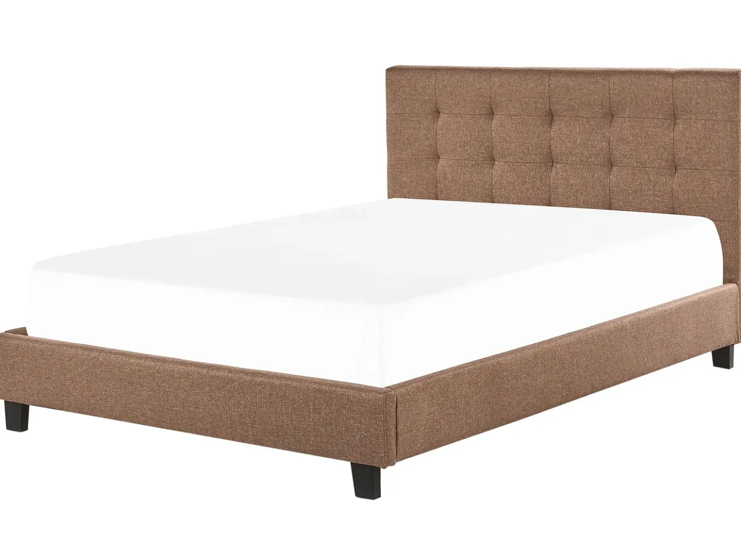 Letto ad acqua Tessuto LA ROCHELLE 180 x 200 cm Marrone