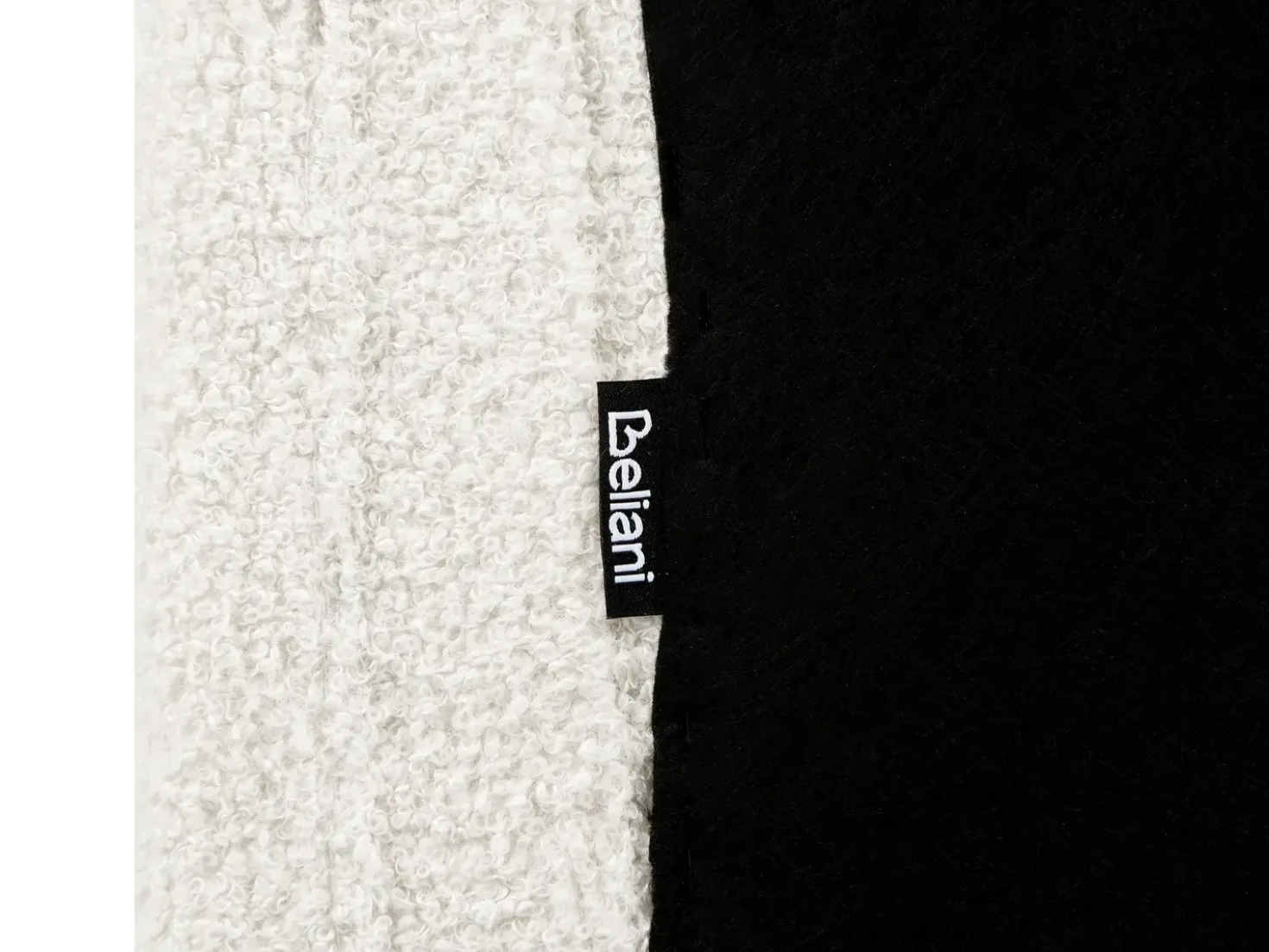 Letto Bouclé AMBILLOU 180 x 200 cm Bianco sporco