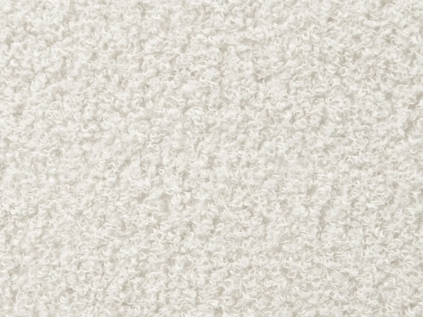 Letto Bouclé AMBILLOU 180 x 200 cm Bianco sporco