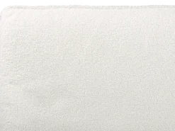 Letto Bouclé CORIO 180 x 200 cm Bianco sporco