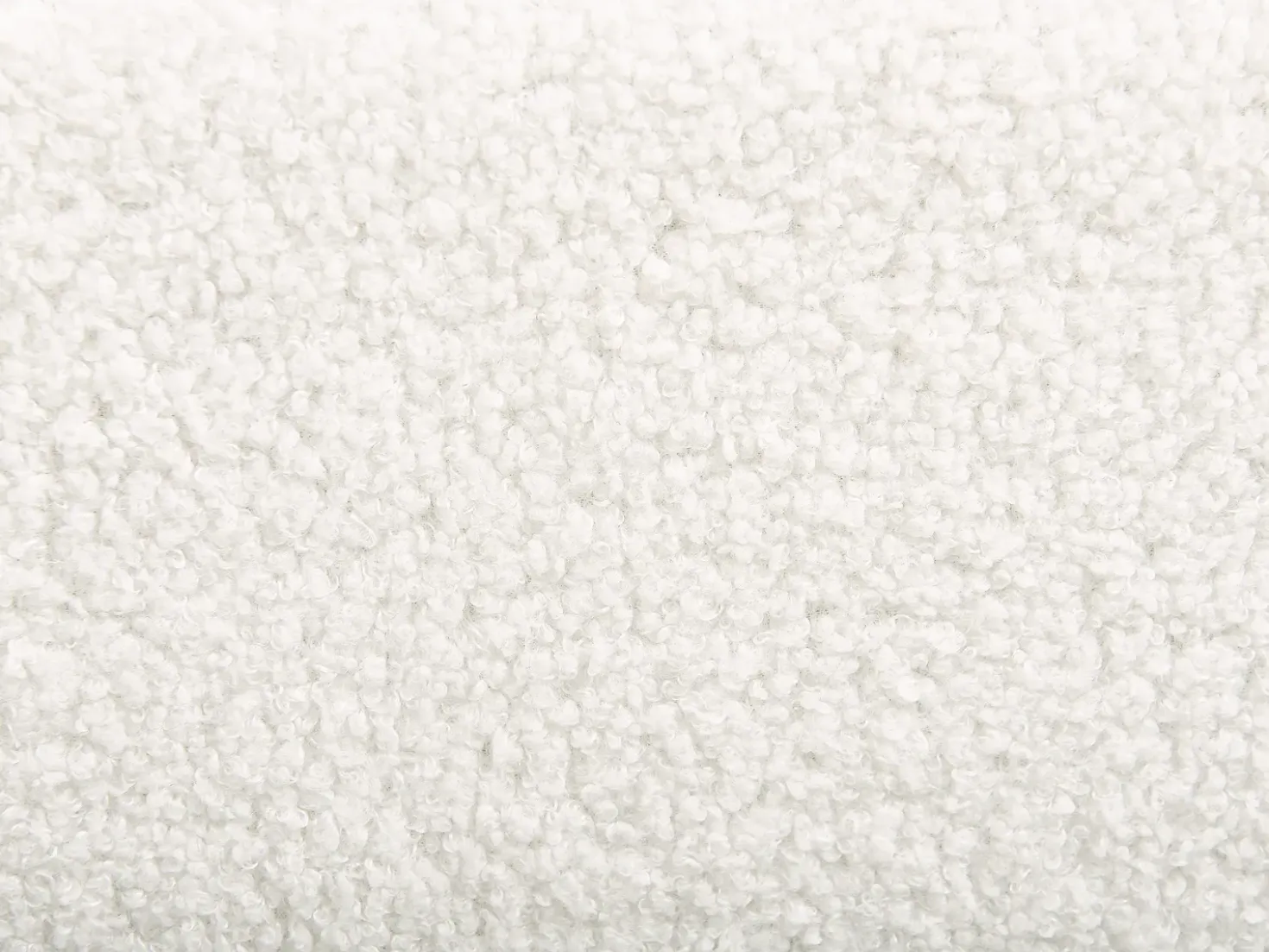 Letto Bouclé CORIO 180 x 200 cm Bianco sporco