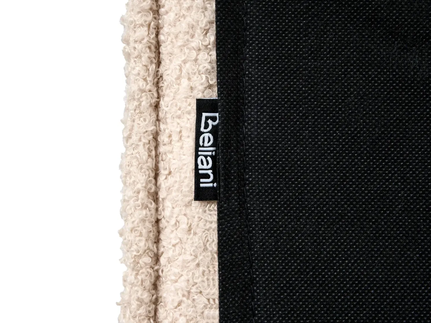 Letto Bouclé IZERNORE 140 x 200 cm Beige