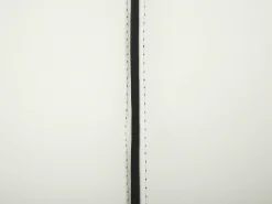 Letto con LED Pelle naturale NANTES 140 x 200 cm LED Bianco sporco