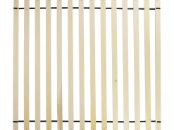Letto con LED Rattan AURAY 160 x 200 cm Nero