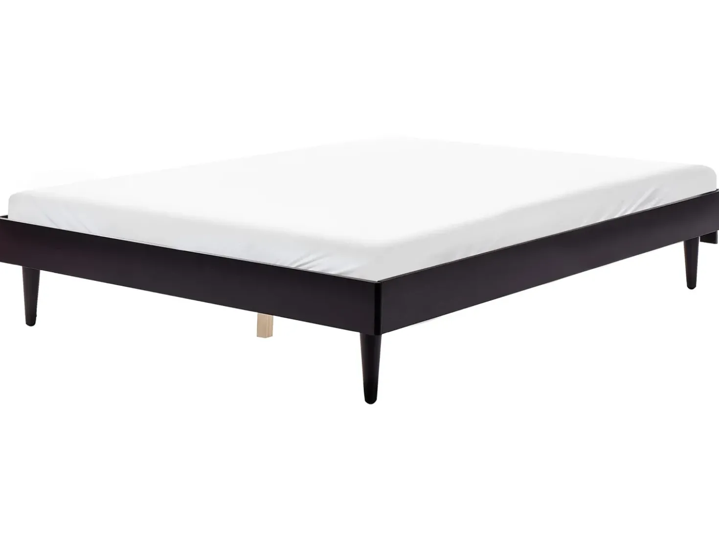 Letto con LED TOUCY 160 x 200 cm Nero