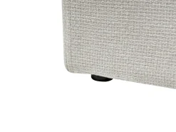Letto con ottomano senza testata Tessuto DINAN 160 x 200 cm Beige chiaro