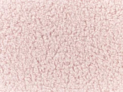 Letto con ottomano senza testata Bouclé DINAN 90 x 200 cm Rosa pastello