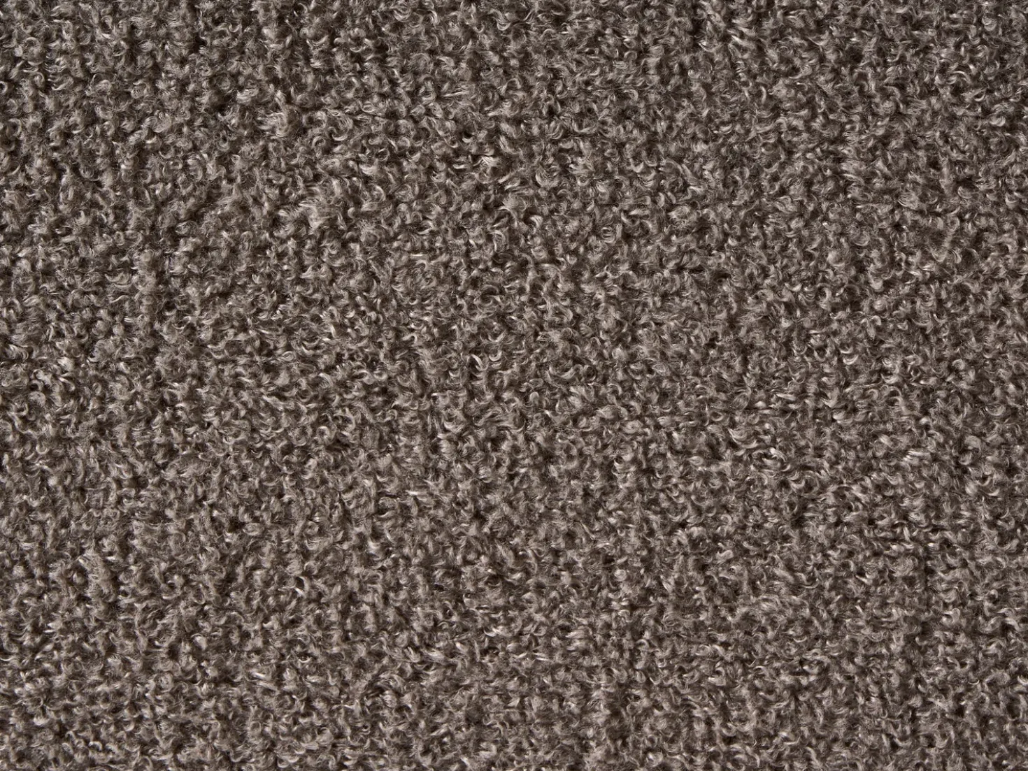Letto con ottomano senza testata Bouclé DINAN 160 x 200 cm Tortora