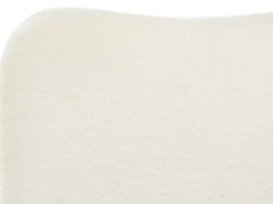 Letto contenitore Bouclé BLAGNAC 90 x 200 cm Bianco sporco