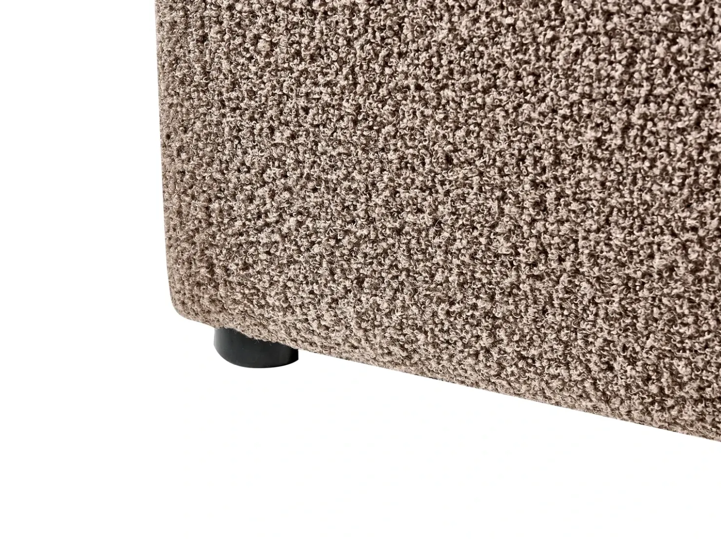 Letto contenitore Bouclé BOUSSE 180 x 200 cm Tortora