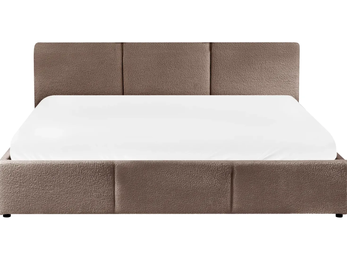 Letto contenitore Bouclé BOUSSE 180 x 200 cm Tortora