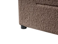 Letto contenitore Bouclé MASSOGNES 160 x 200 cm Tortora
