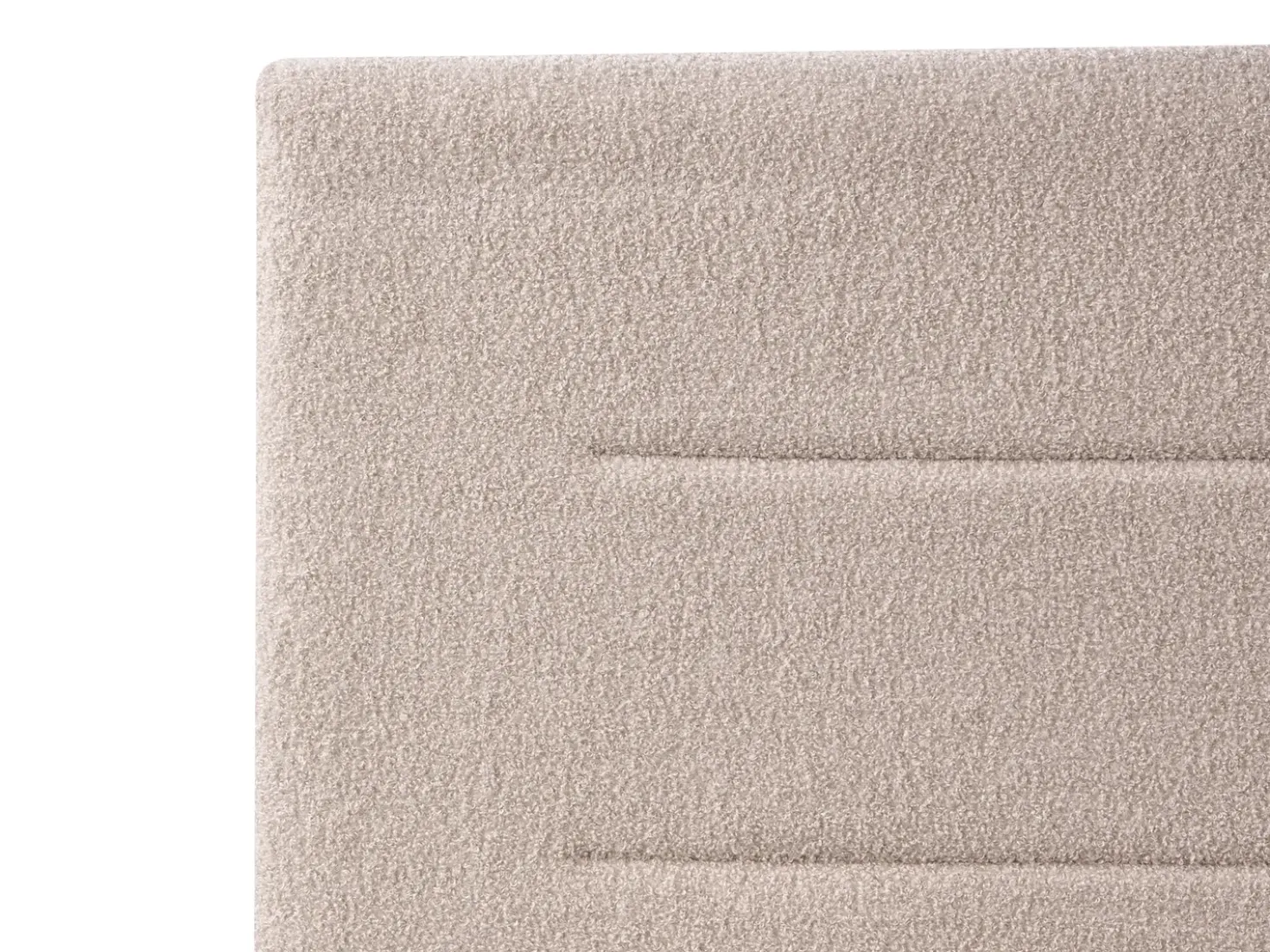 Letto contenitore Bouclé MASSOGNES 180 x 200 cm Beige