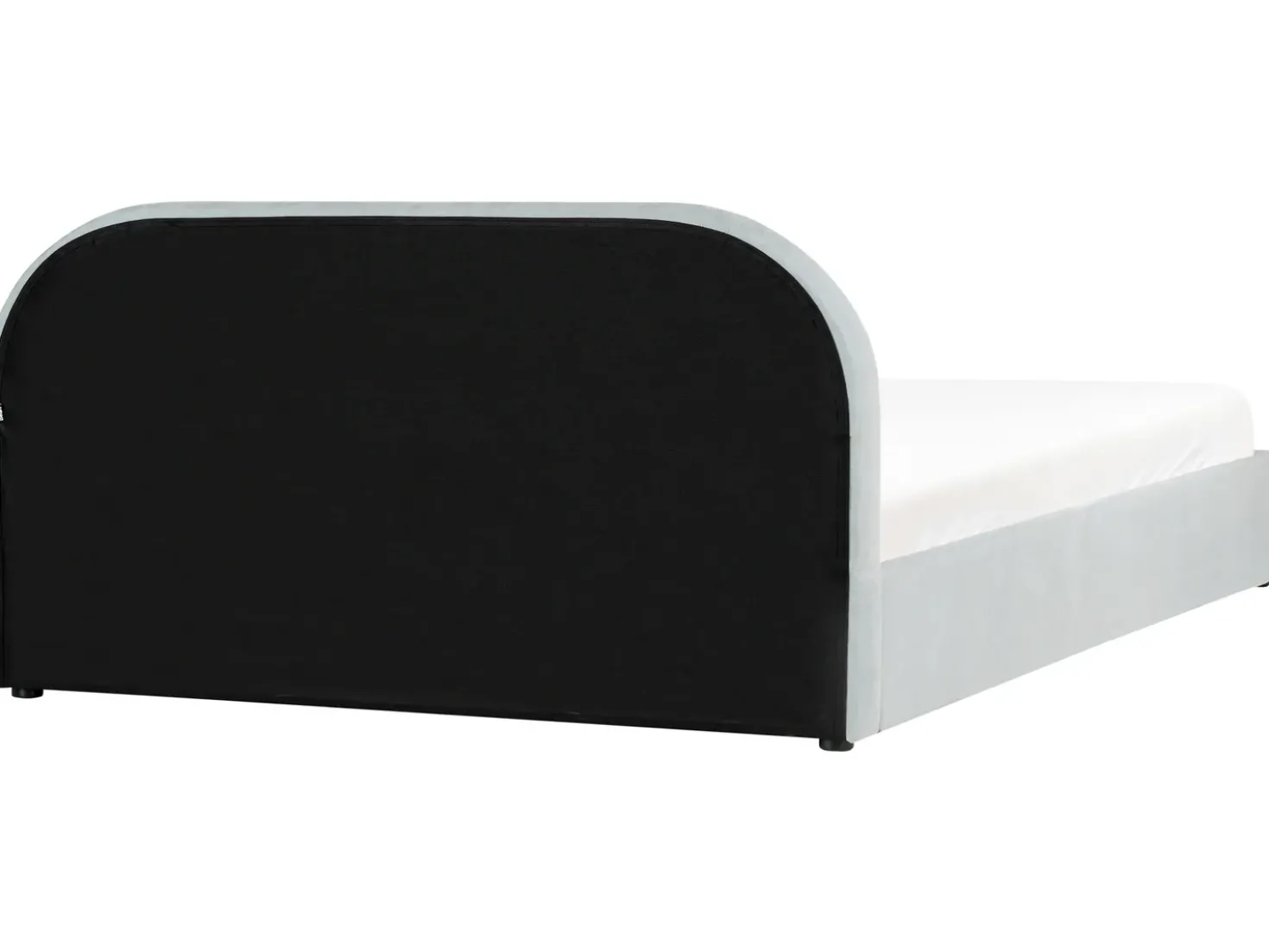 Letto contenitore Ciniglia QUILLIEN 180 x 200 cm Azzurro