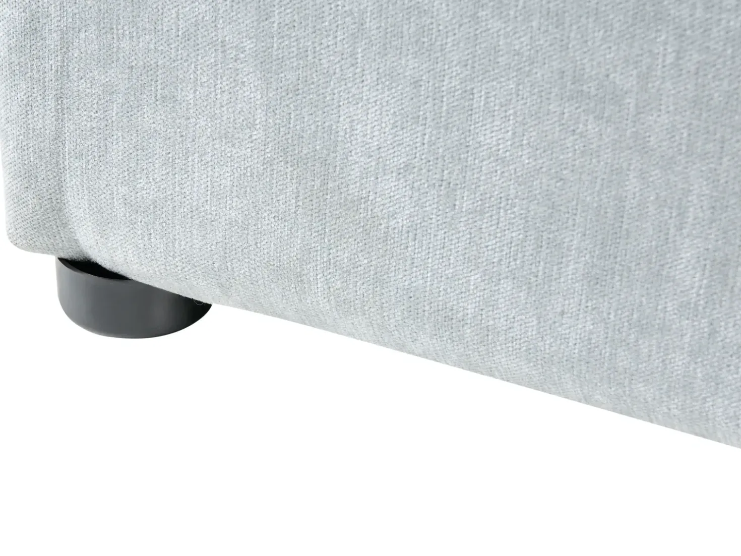 Letto contenitore Ciniglia QUILLIEN 180 x 200 cm Azzurro