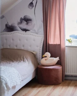 Beliani Letto contenitore Pelle sintetica METZ 90 x 200 cm Bianco Bianco Argento