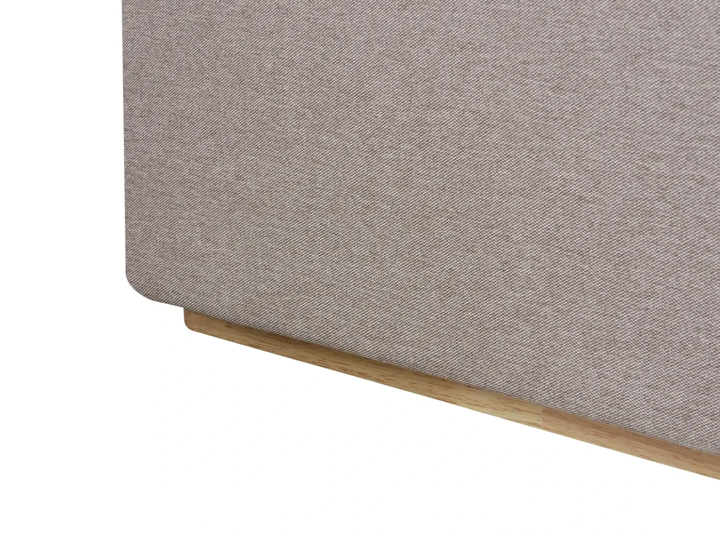 Letto contenitore Tessuto MONESTIER 180 x 200 cm Tortora