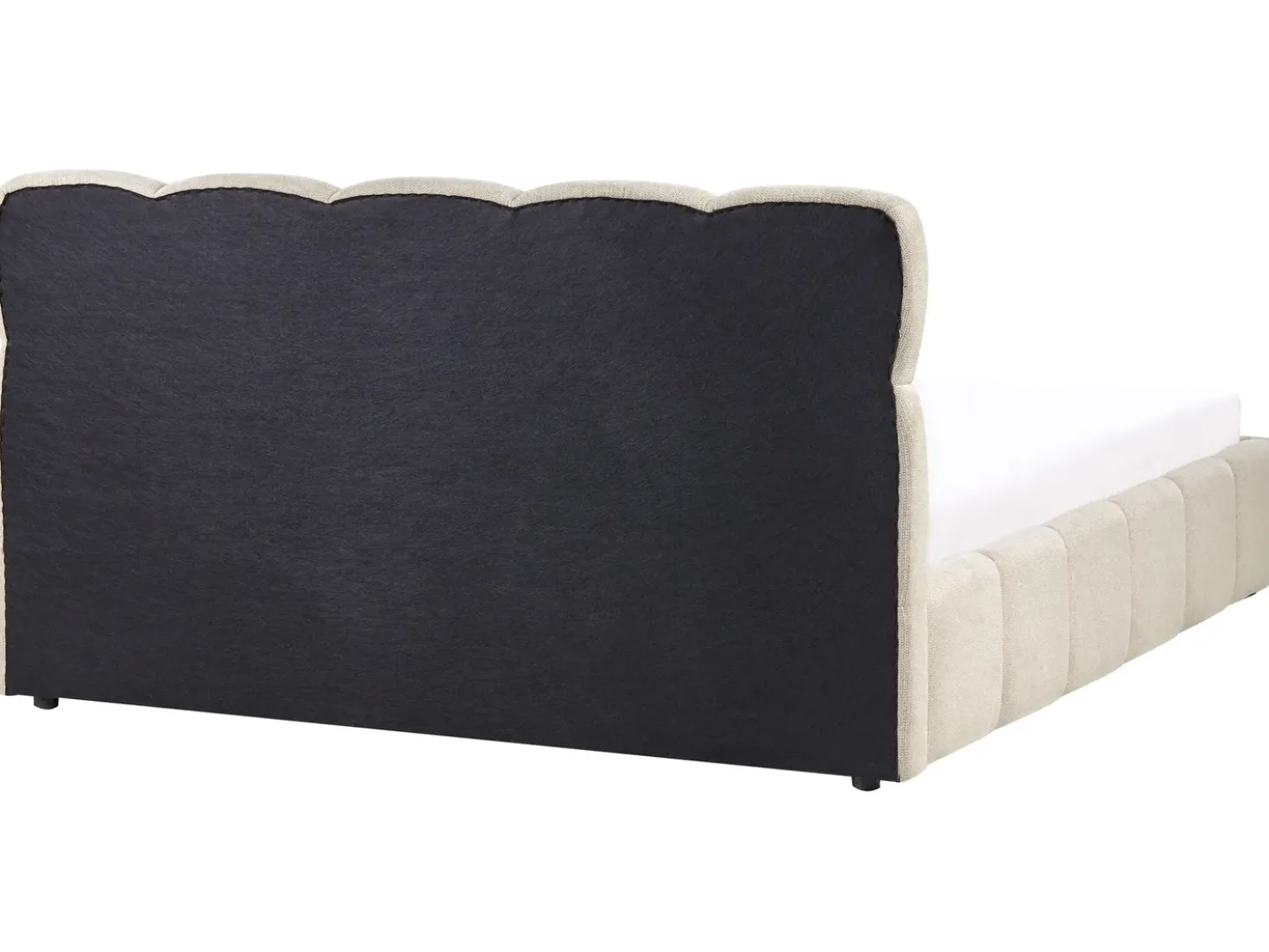 Letto contenitore Tessuto NOYON 180 x 200 cm Tortora