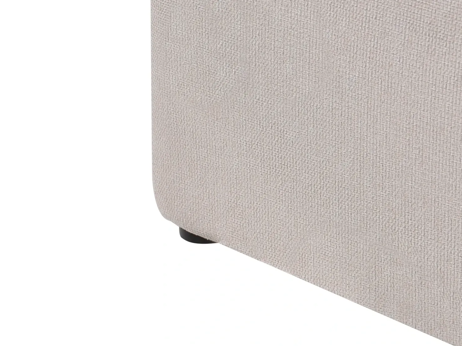 Letto contenitore Tessuto QUIBERON 180 x 200 cm Beige