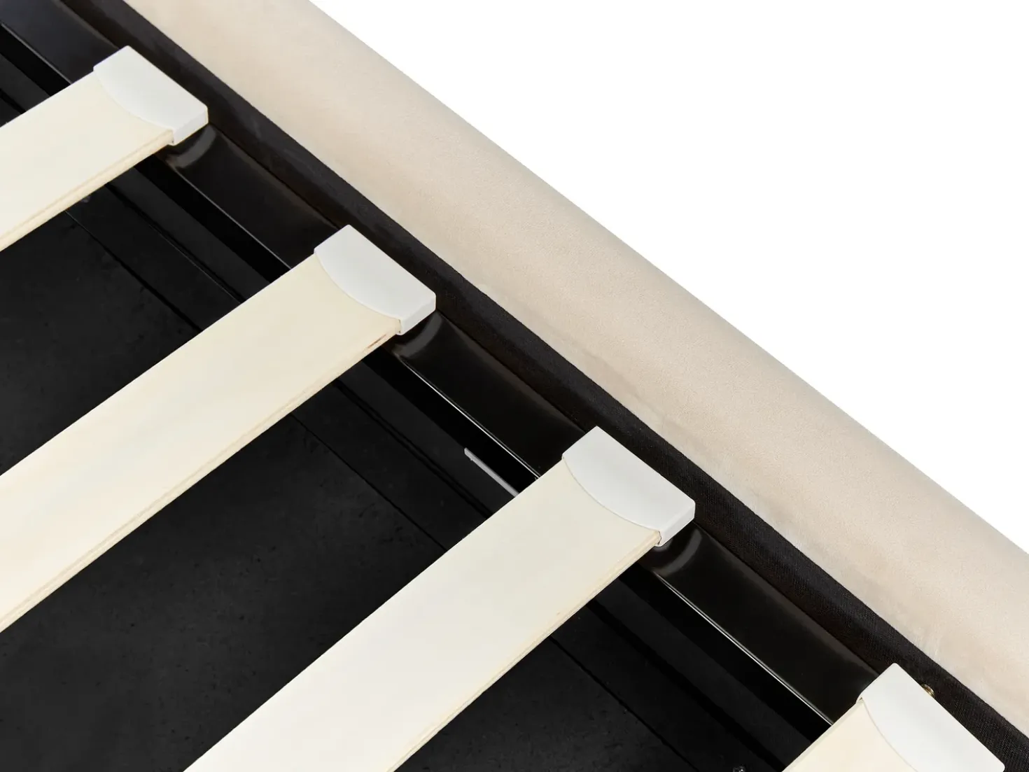 Letto contenitore Velluto METZ 90 x 200 cm Beige