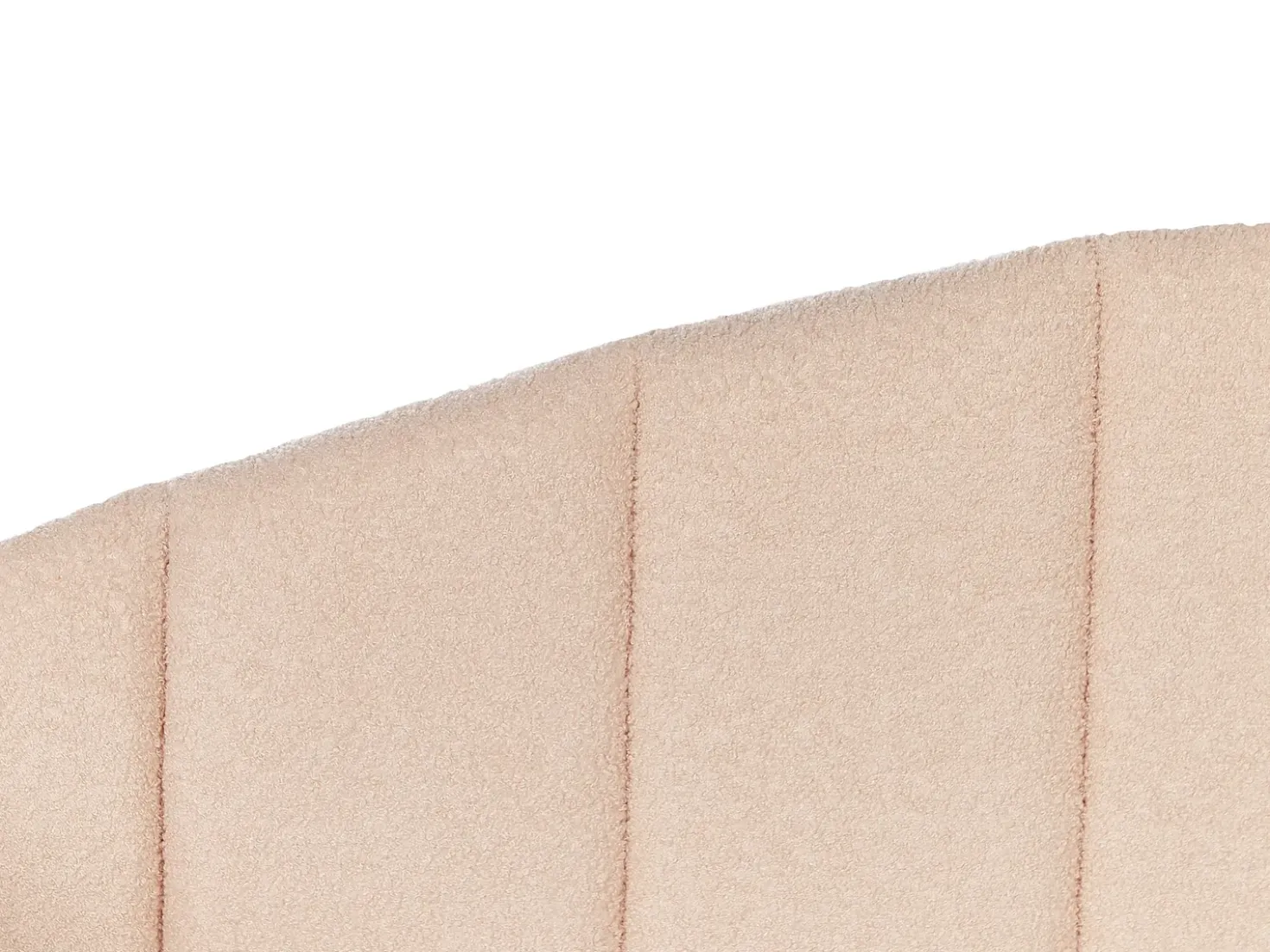 Letto estraibile Bouclé EYBURIE 90 x 200 cm Rosa pesca