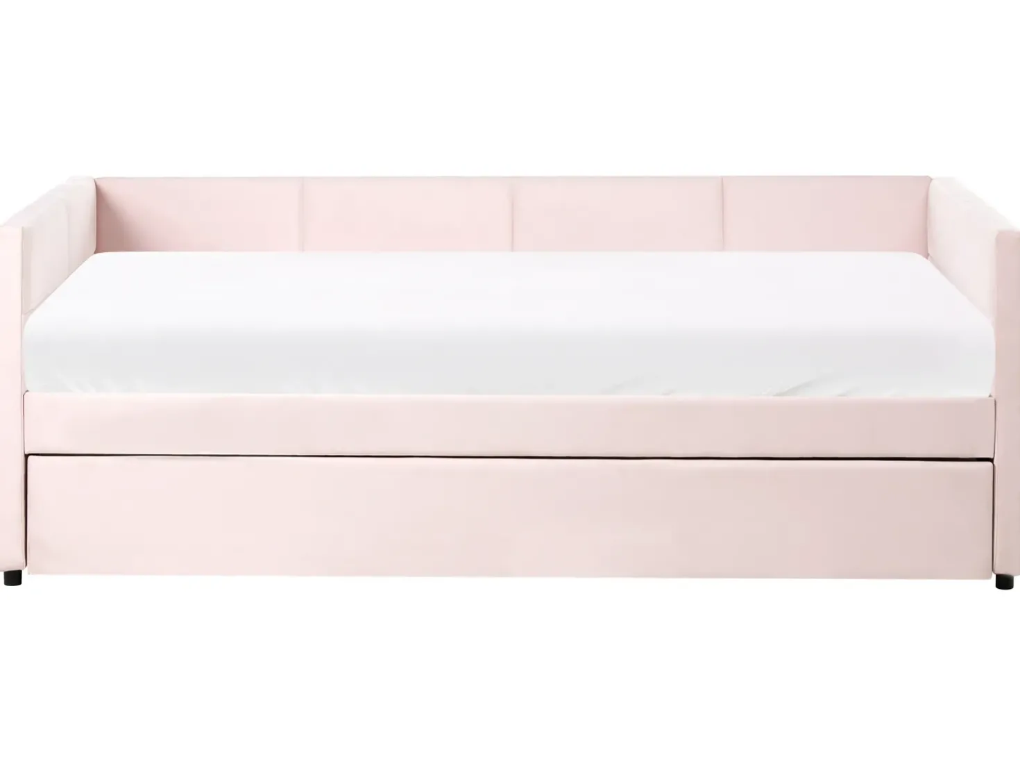 Letto estraibile Velluto CHAVONNE 90 x 200 cm Rosa