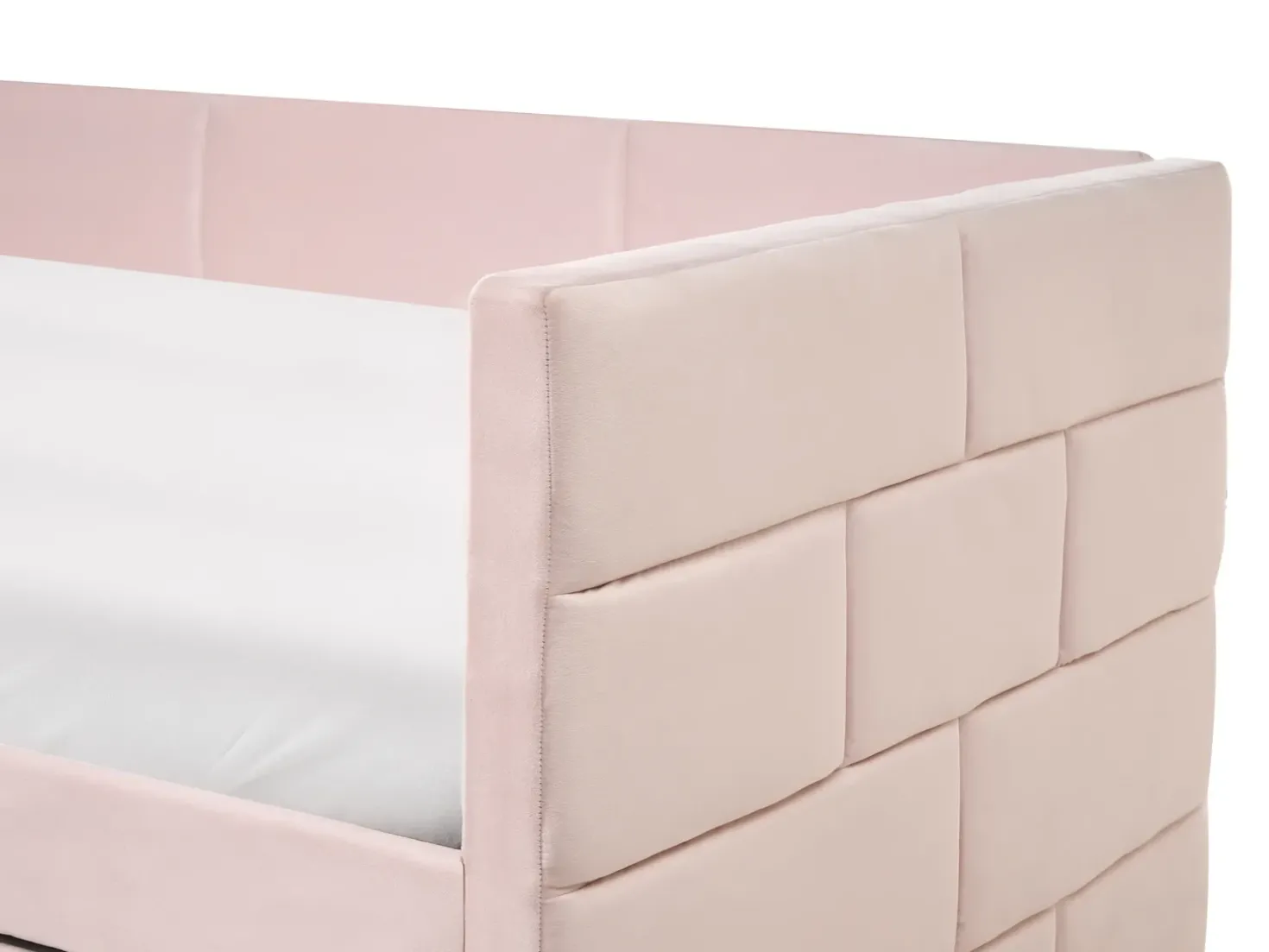 Letto estraibile Velluto CHAVONNE 90 x 200 cm Rosa