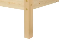 Letto Legno di pino FLORAC 180 x 200 cm Marrone chiaro
