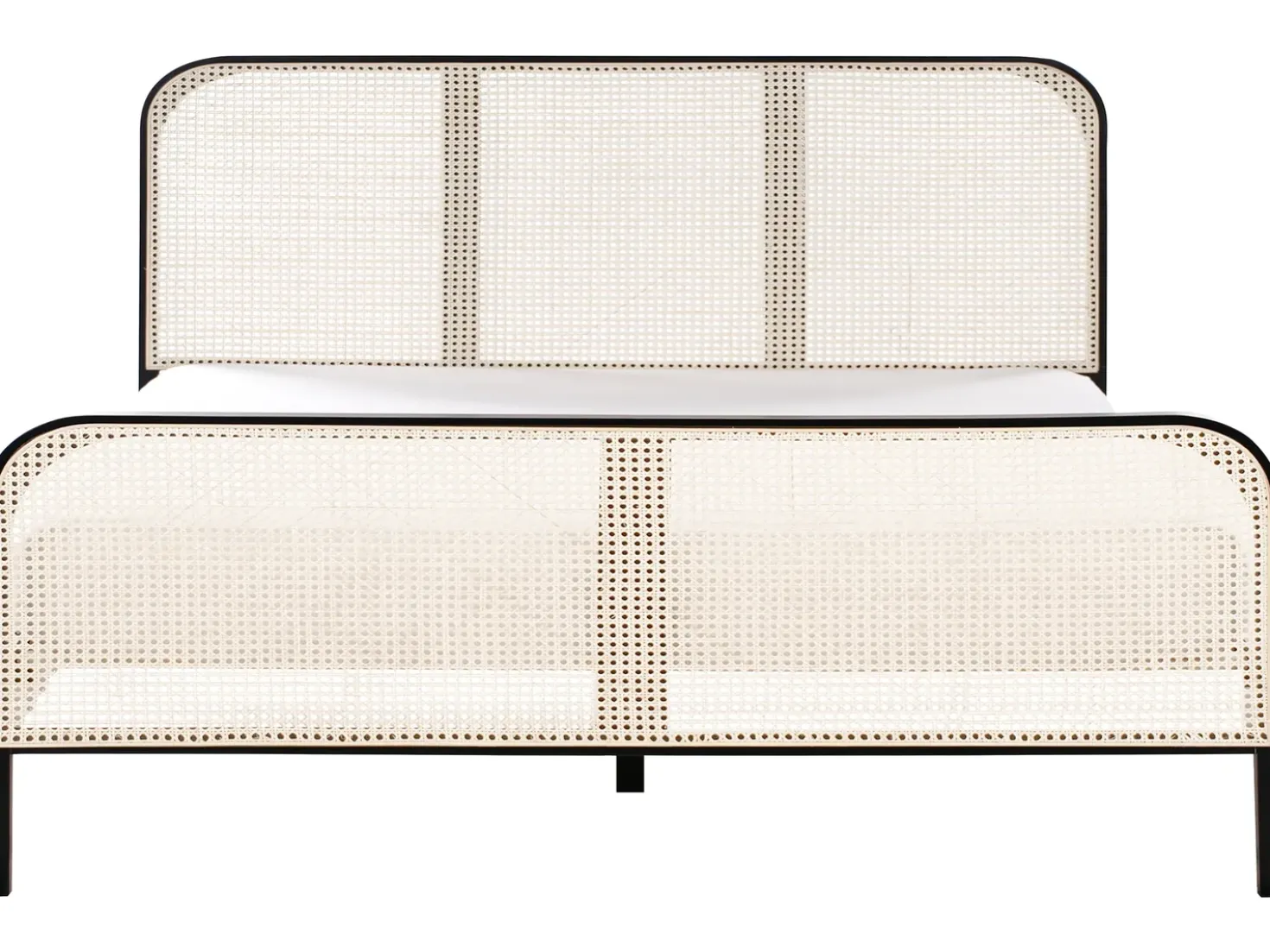 Letto Legno di pino GONFARON 180 x 200 cm Nero
